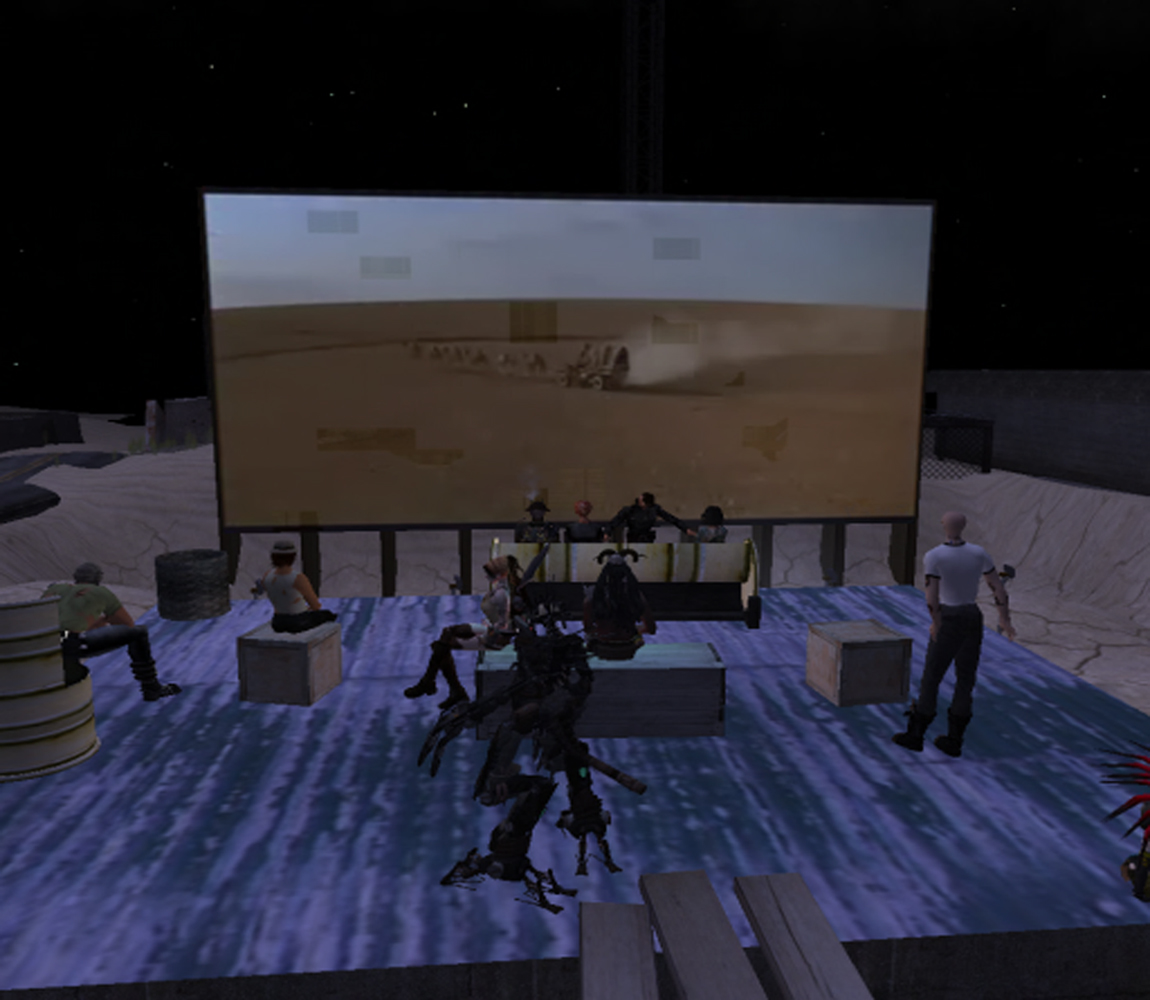One of the first Movie Nights in the Wastelands